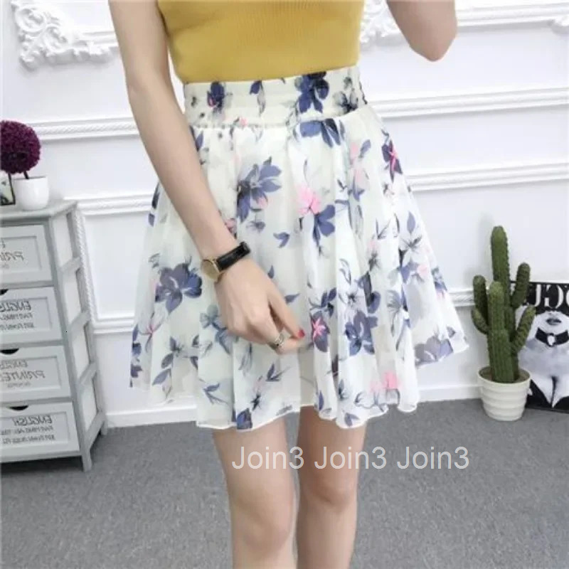 High Waist Elastic Chiffon Skirt Pants Culotte Woman Short Flowy Designer 2000s Clothes Y2k Aesthetic To Wear Shorts for Women