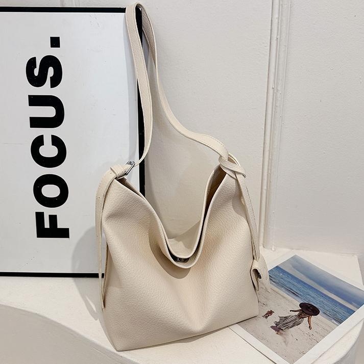 Free shipping designer Minimalist Commuter Bucket Bag for Women 2025 New Casual Solid Color Crossbody Bag Soft Leather Mother-Daughter Bag Underarm Ba