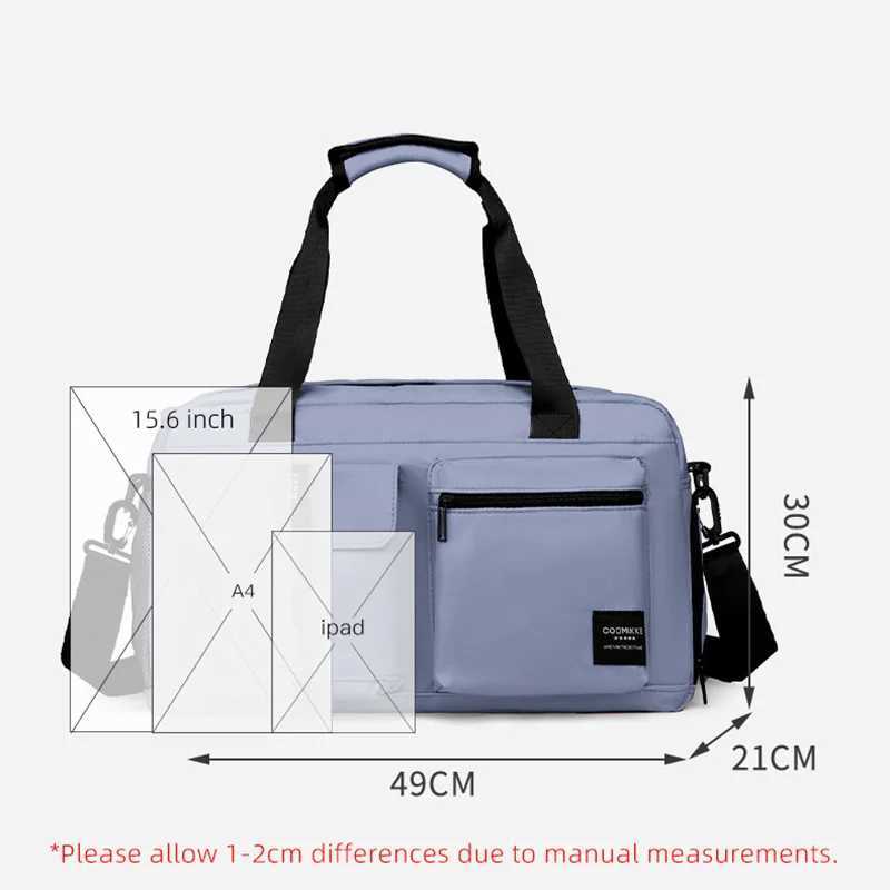 Large Fitness Bag Sports Handbag Women Dry Wet Shoes Pocket Single Shoulder Crossbody Swimming Yoga Gym Travel Backpack Duffel W250618