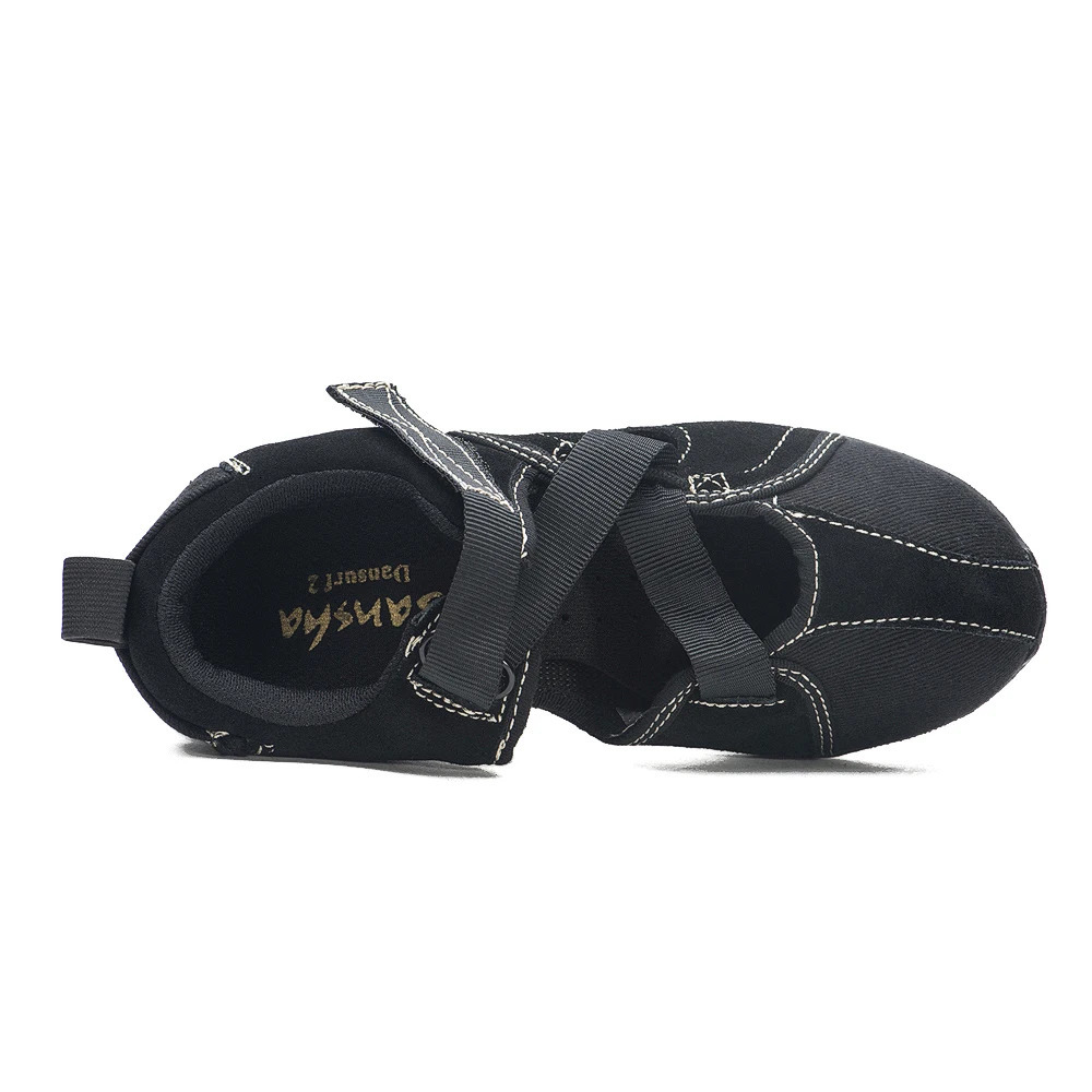 Sansha Sandal Dance Sneakers Unique Fancy Dancing Sneakers For Summer Men Women Canvas Black Dance Shoes SB16LC 250613