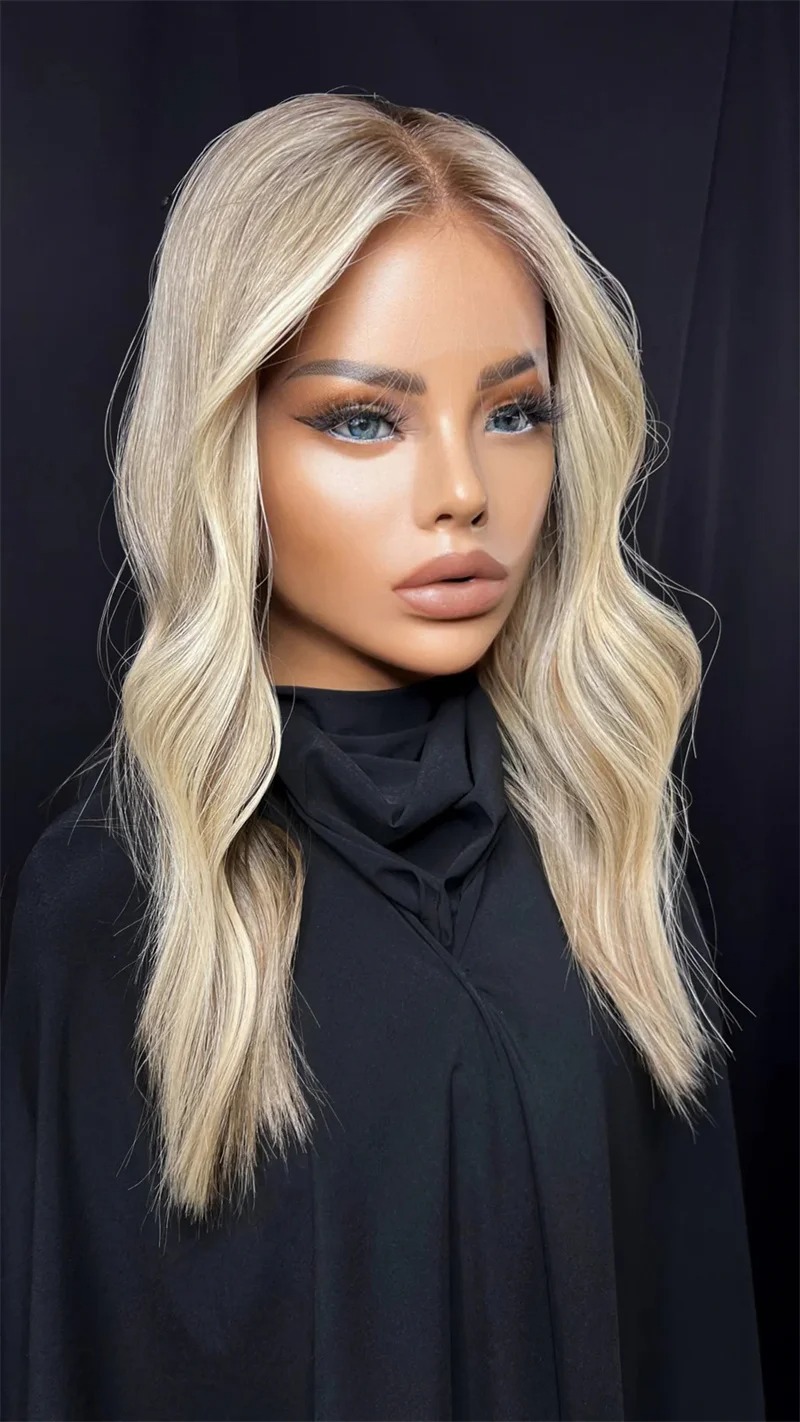 613 Lace Front Wig Human Hair 13x4 Blonde Human Hair Wigs 250% Density Body Wave Lace Front Wigs Human Hair Pre Plucked 26 Inch Synthetic