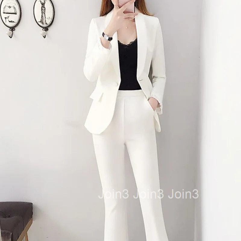 Outfit Sexy Trouser Suit Blazer and Womens 2 Pant Sets White Two Piece Set Pants for Women Korean Style Wide Leg Chic Elegant D