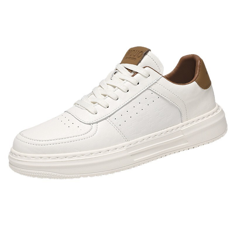New Summer Breathable Trendy Versatile Casual Leather Men S Casual Shoes White Sneakers Sports Board Shoes Ddmysaturn