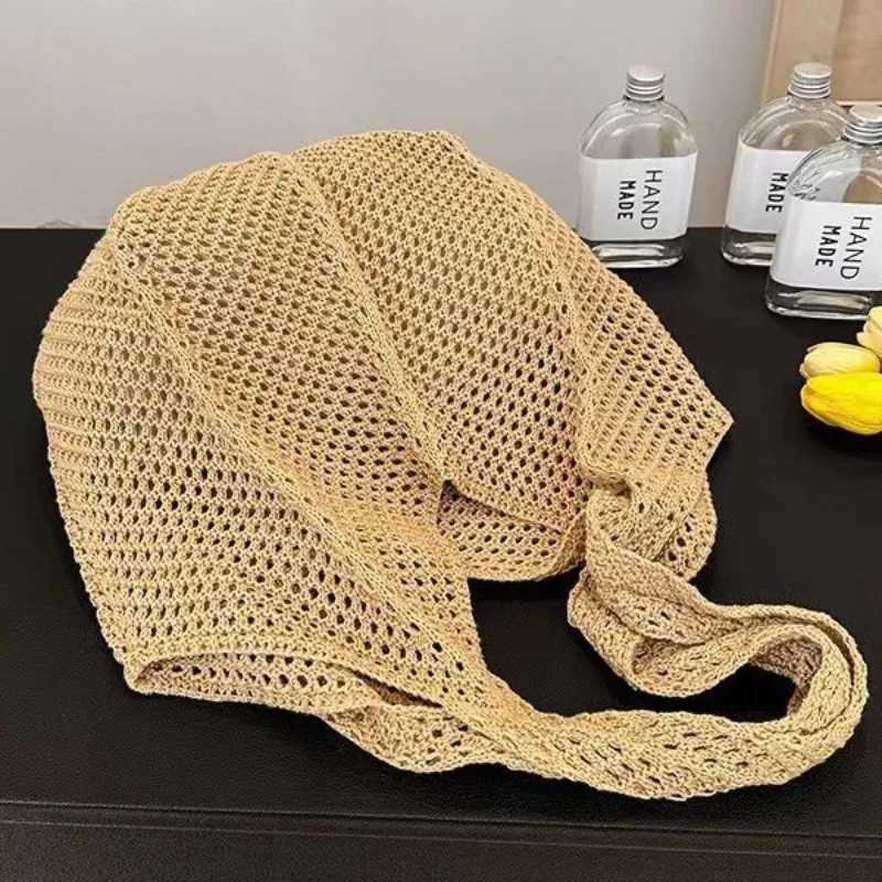 New Fi Knitted Womens Bags in Summer Reliable e-shoder Net Bags The Seaside Travel B250618