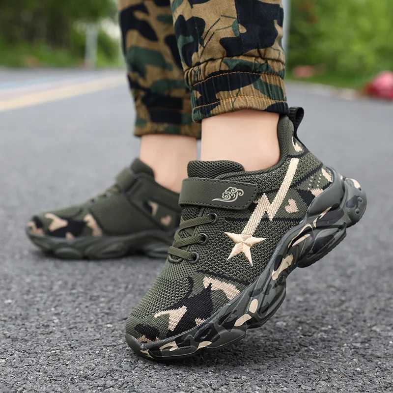 Autumn Spring Brand Children Sports Shoes Girls Non-Slip Outdoor Fashion Sneakers Kids Casual Camouflage Hiking Shoes Z250618