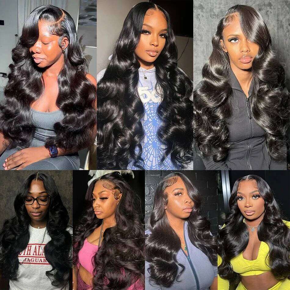 YKB Water Wave 30 34 Inch 5x5 Closure Wigs Human Hair Preplucked 180 Density Glueless 13x5 Lace Frontal Wig For Women