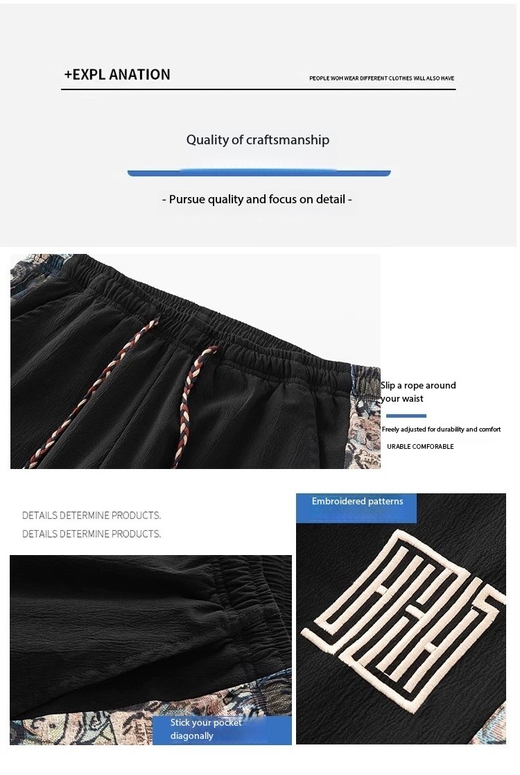 Designer Men's Summer New Arrival Ice Silk Quick-Dry Straight-Leg Pants Summer Loose Wide-Leg Casual Long Pants for Teenagers