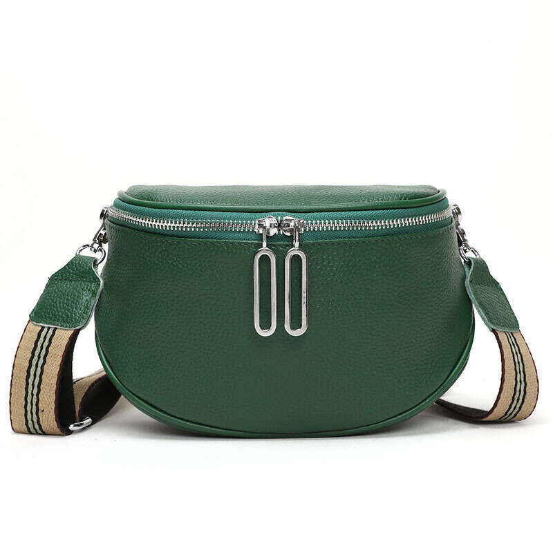 Genuine Leather Top Layer Cowhide Saddle Women's New Fashion Trendy Casual Chest Single Shoulder Crossbody Bag