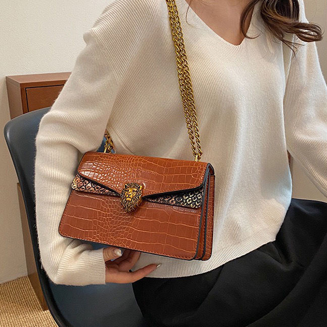 free shipping designer shoulder bags Fashion Bags Dia Lattice flap 2025 Spring Fashionable Versatile Alligator Crossbody Bag 026