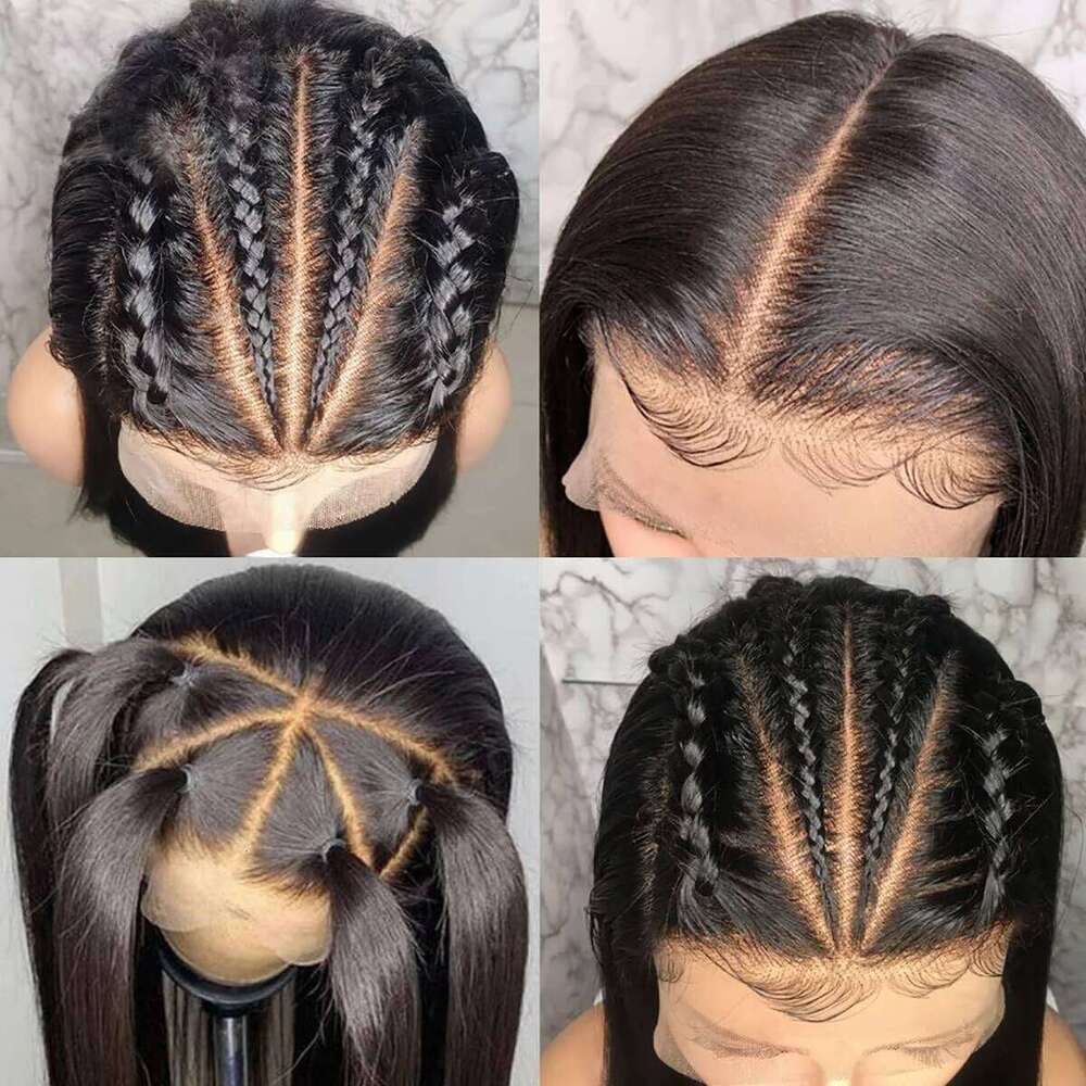 Brazilian Short Bob Body Wave Frontal 5x5 Glueless Closure Wig 13x6 Lace Front Human Hair Wigs Pre Plucked 250 Density