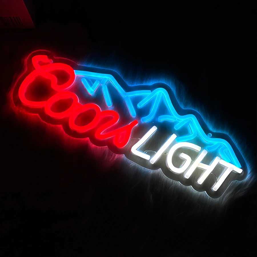 Coors Light Neon Sign Used For Wall Decoration USB Power Supply Switch Beer Bar Bedroom Man Cave Club Personality Decor. Z250618
