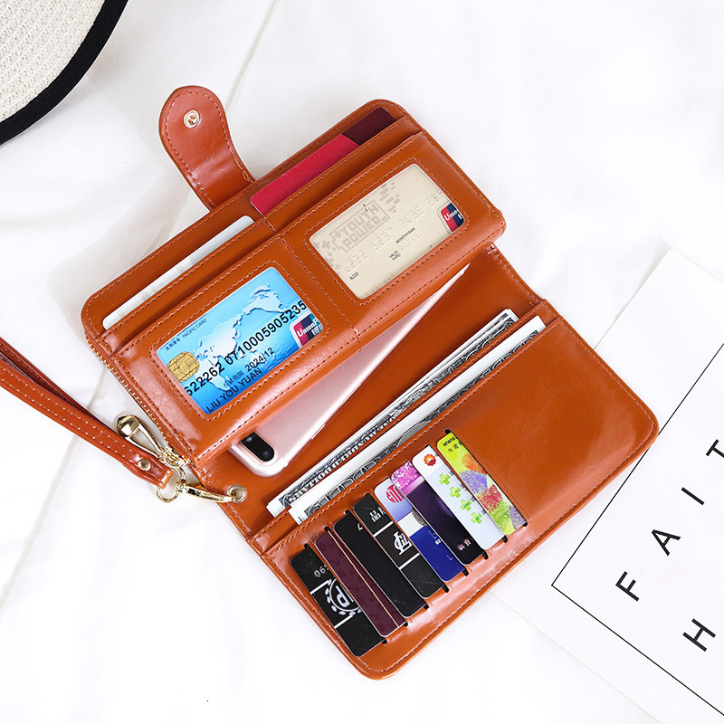 Free Shipping Designer New Women's Wallet Long Zipper Luxury Bag Buckle Large Capacity Multi-card Slot Wallet Card Holder Clutch Hot Sale
