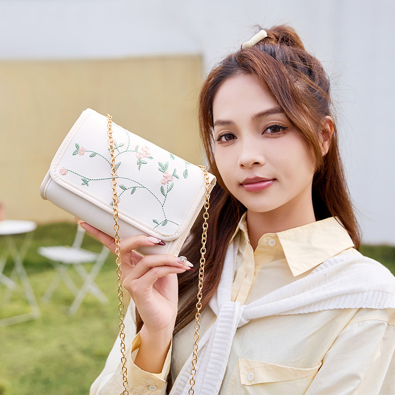 Free Shipping 2025 New Designer Bag Fashionable Embroidered Small Square Bag Multifunctional High-quality Shopping Bag High-end Women's Shoulder 