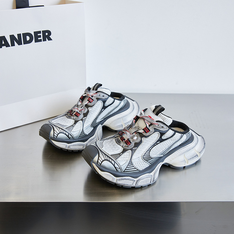 2025 New Nine Generation Summer Half Dad 3XL Dirty Women Vintage Shoes Sports Closed-Toe Slippers ddmythur
