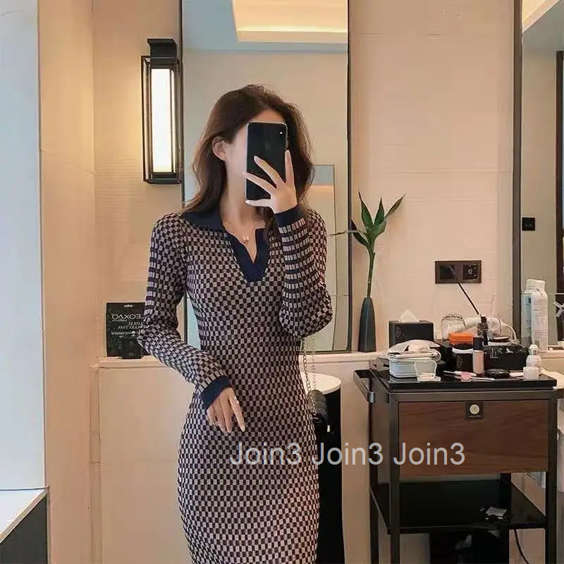 Colorblock Plaid Crochet Woman Dress Bodycon Knitted Maxi Evening Robe Clothes Dresses For Women Long Cheap With Elegant Classy