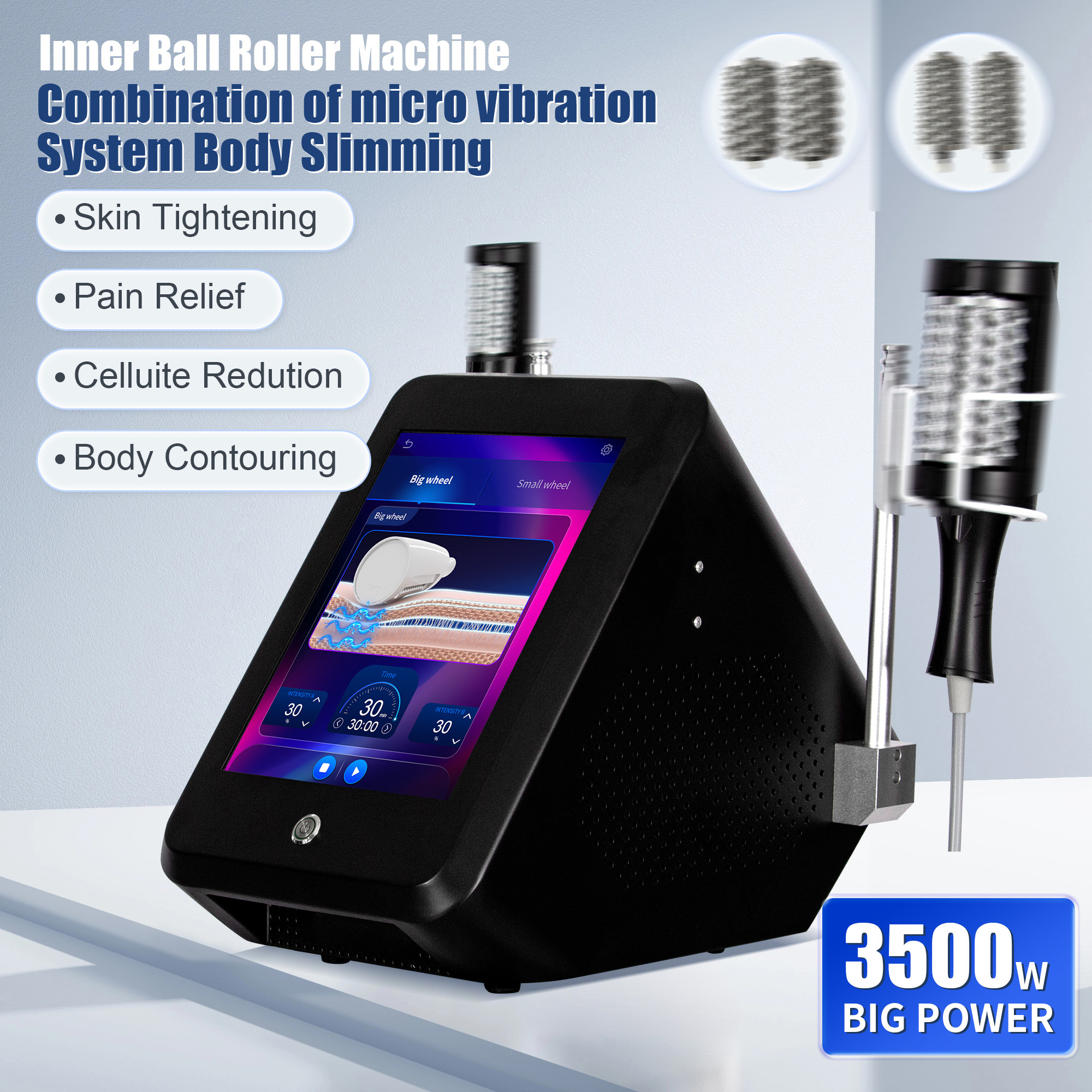 2025 NEW slimming massage cellulite Body Facial Treatment 360 Degree Vibration therapy Inner Ball Roller fat removal Machine