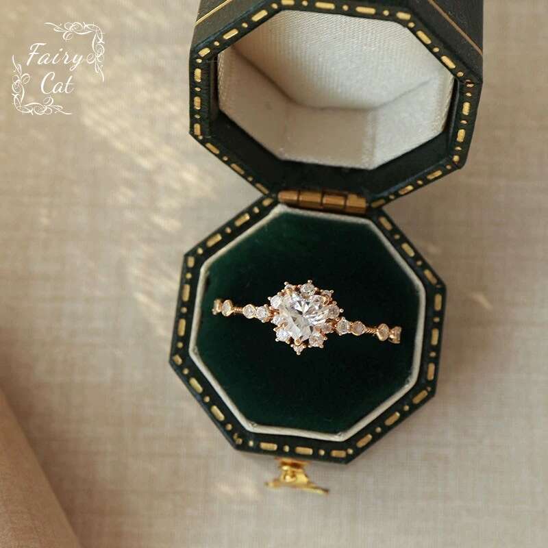 Pure Love" Same Style Sweet Fashion Heart-Shaped Exquisite Zircon Light Luxury Versatile Ring Sparkling Women