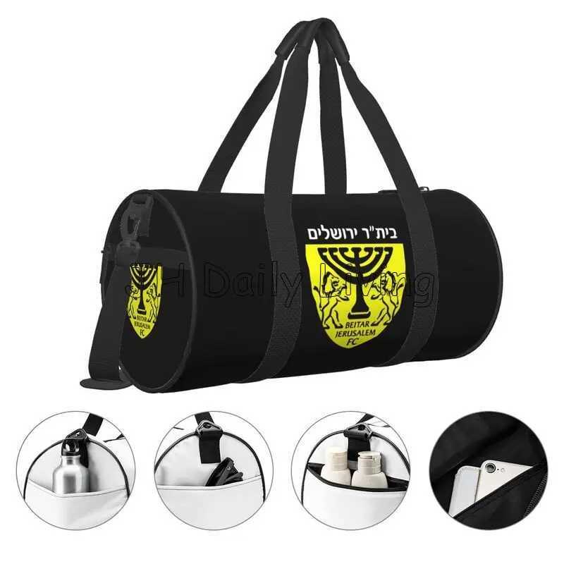 Beitar Jerusalem FC Print Travel Duffel Bag Weekender Overnight Bags Portable Waterproof Luggage Tote Bag for Yoga Gym Sports W250618