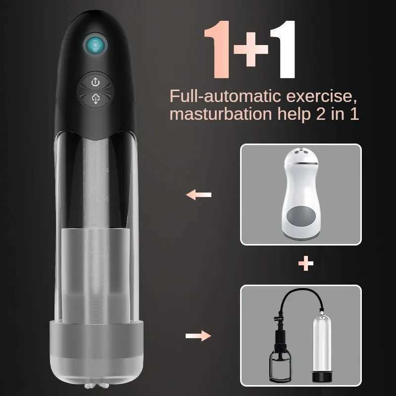 Electric Penis Extender Enlarger Pump - Adult Toys Penis Enlargement Extend Vacuum Pussy Pumps Male Masturbator Sex Toys for Men W250618