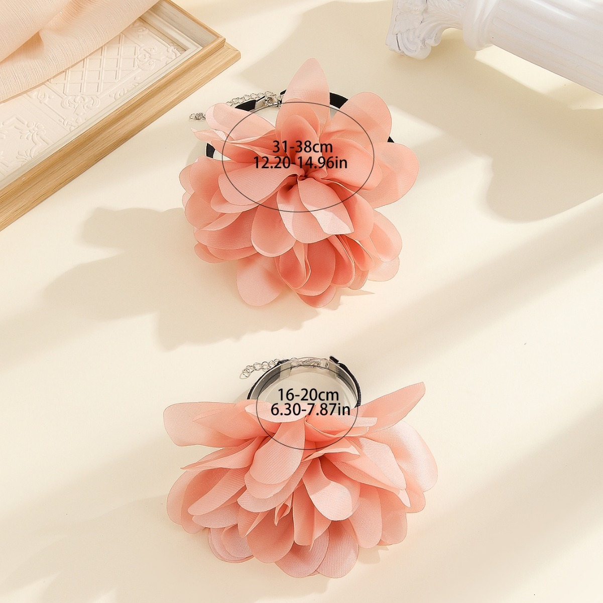 Super Fairy Fabric Rose Flower Necklace Fashion Personality Bracelet Elegant Versatile Sweet Cool Style Women's Accessories