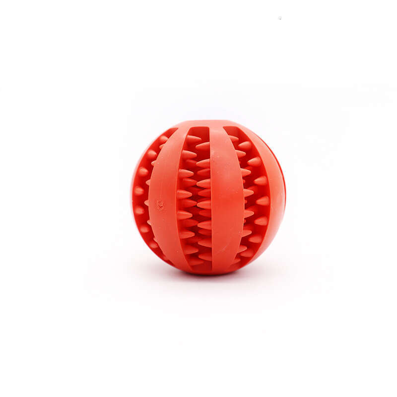 TPR Pet Chew Ball - Durable Rubber Teething Toy with Treat Dispenser, Teeth Cleaning, 3 Sizes & 8 Colors for Small/Medium/Large Dogs