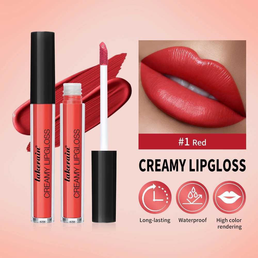 Lip Gloss Semi-Matte 8Colors Long-lasting Velvet Non-drying suitable for all skin moisturizing lipgloss plump lip brown Cosmetics XJ250618