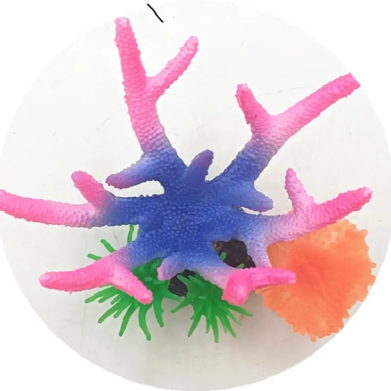 Artificial Fake Coral Fish Tank Decoration Aquarium Resin Silicone Simulation Colorful Coral Undersea Landscape Ornament 250613