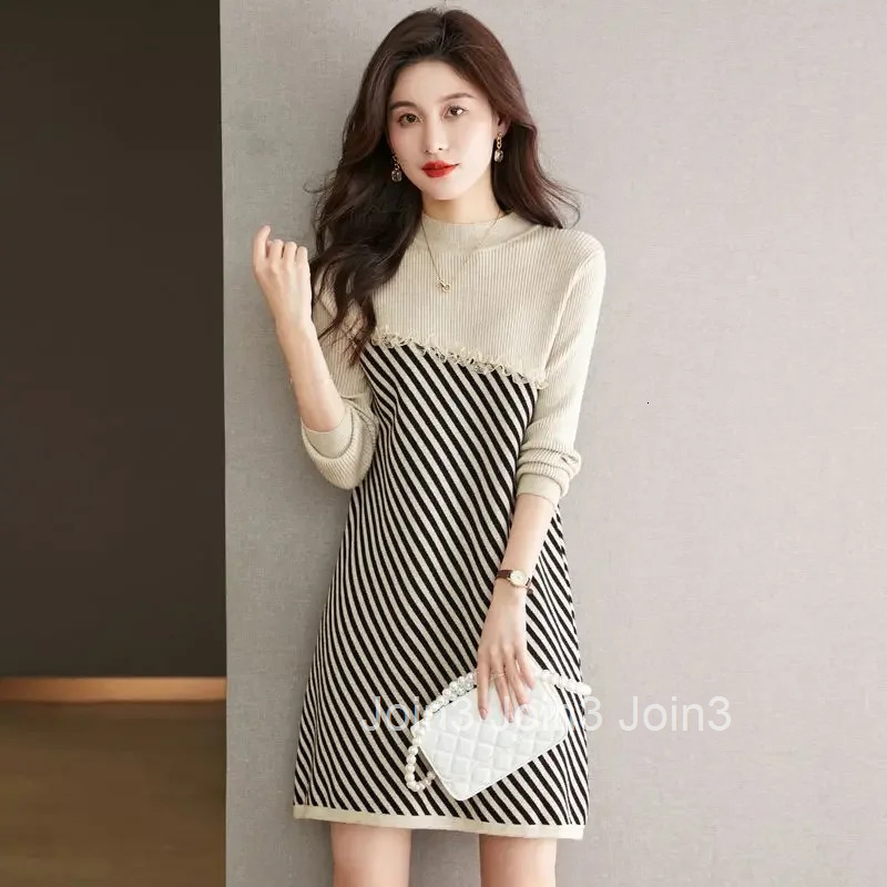 One-piece Cover Up Crochet Dresses for Women Knee Length Midi Korean Style Woman Knitted Dress Elastic Kpop Sensual Sexy Xxl Hot