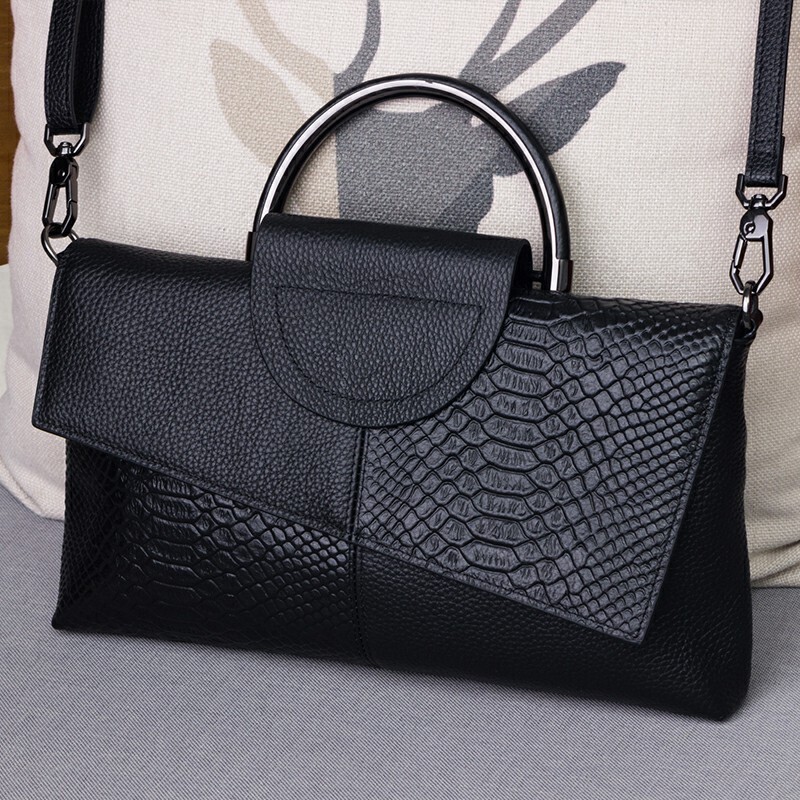 Free Shipping Designer Genuine Leather Clutch Bag For Women 2025 New Top Layer Cowhide Ladies Crossbody Bag Luxury Bag Fashionable Elegant Party Handb