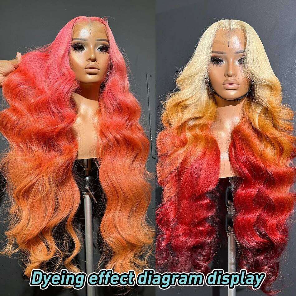 613 Honey Blonde 13x6 HD Transparent Front Human Hair Wigs For Women 30 32 Inch Body Wave 13x4 Lace Frontal 5x5 Closure Wig