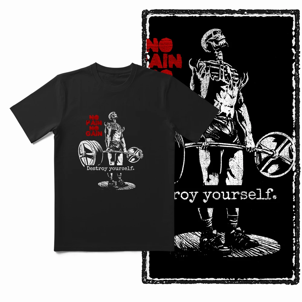 Cotton Exclusive Graphic Men T shirt for men cotton Big Size Cool BLACK men's novelty tee shirt
