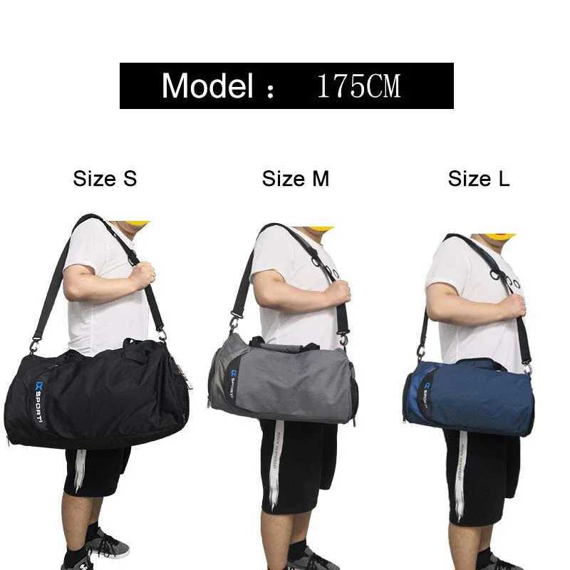 Inoxto Large Gym Bag Fitness Bags Wet Dry Training Men Yoga Shoes Travel Bag Shoulder Handbags Multifunction Work Swimming Bag W250618