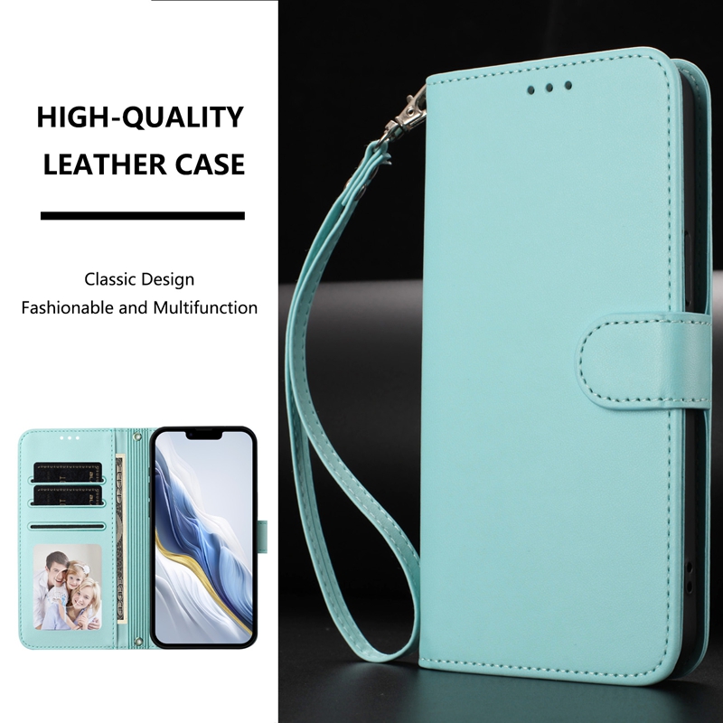 S26 Pro Plain PU Leather Wallet Cases For Samsung S25 Edge S24 Ultra S23 FE Plus A17 A26 A07 M56 X Cover 7 Pro F06 M06 A26 A56 A36 A16 A06 Credit ID C