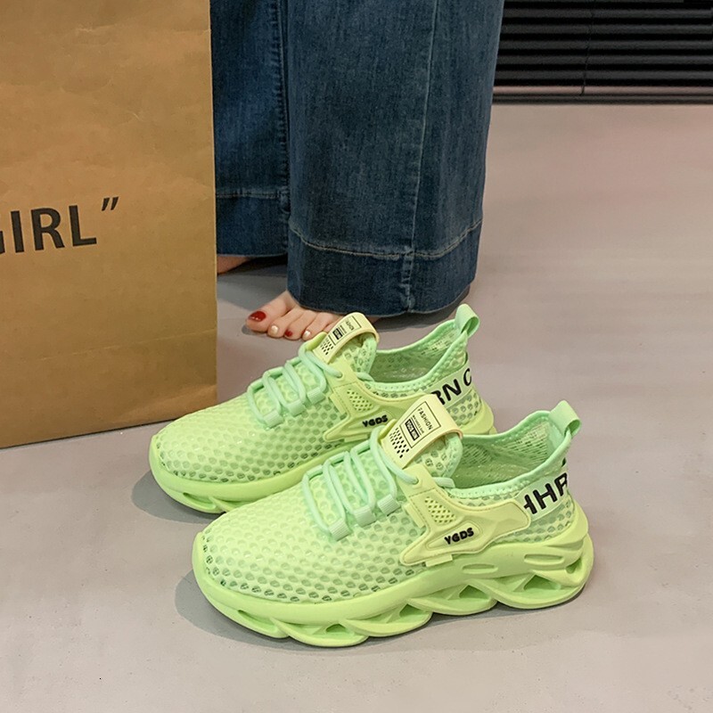 Fashion Summer Big Eye Mesh Breathable Thick Sole Versatile Sneakers Comfortable Women's Casual Shoes ddmythur