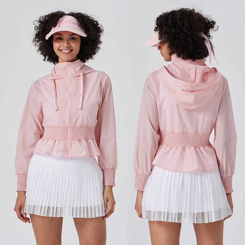 Love Golf Apparel Women Thin Breathable Sunscreen Coat Sports Long Sleeve Jacket Spring Summer Ladies Top 250617