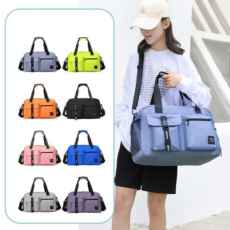 Large Size Womens Travel Handbag MultiFunction Travel Bag Casual Sport Waterproof Female Shoulder Crossbody Weekend Luggage Bag W250618