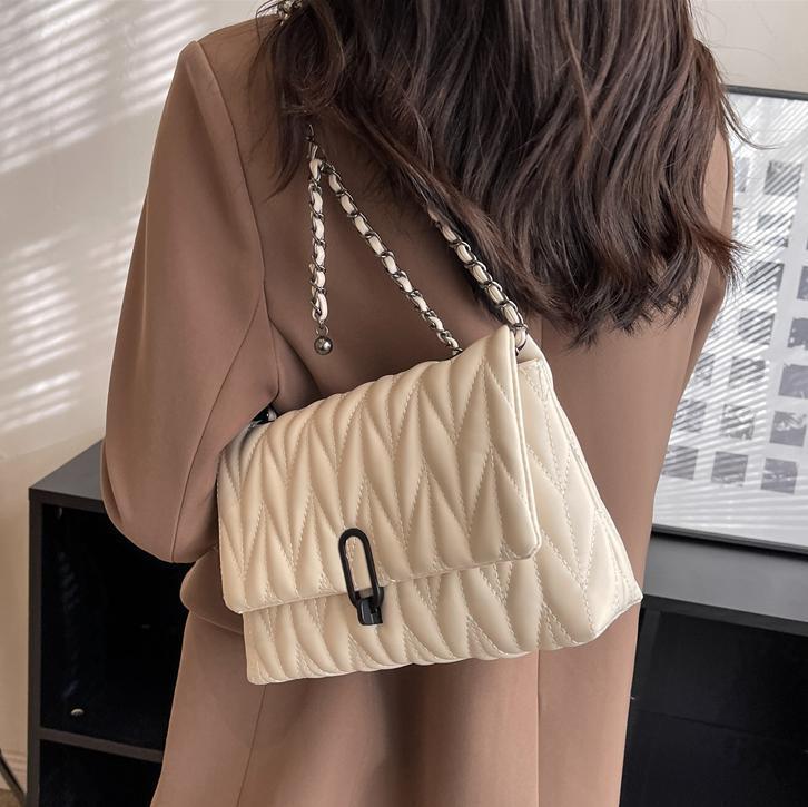 Free shipping designer Bag Embroidery Thread Chain Bag Women Bag 2025 New Versatile Niche Shoulder Bag High-end Niche Crossbody Bag