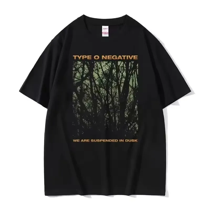 Rock Band Type O Negative Print Cotton T Shirt Men Women Hip Hop Tee T Shirt T-shirt Summer High Quality T-shirts Tops