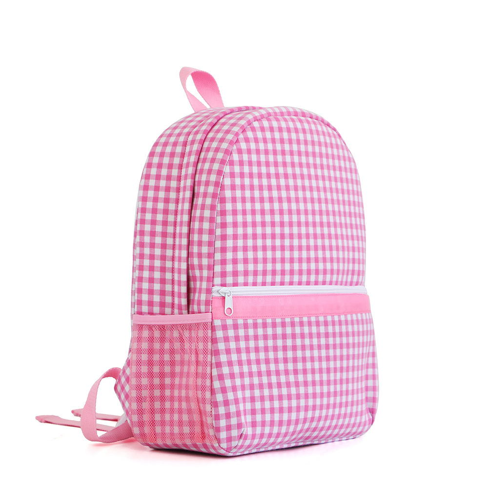Multi-pocket large-capacity multi-functional lightweight plaid backpack shoulder bag, school bag, suitable for junior high and high school students ba