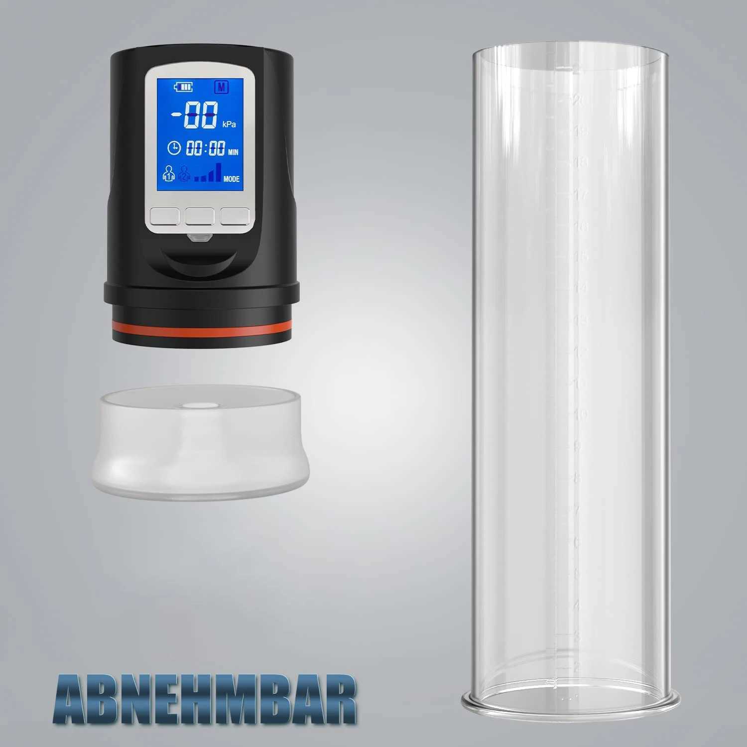 HESEKS Electric Penis Pump LCD Men Male Masturbator Vacuum Penis Enlargement Extend Pump Penis Enlarge Air Pressure Device 18+ W250618