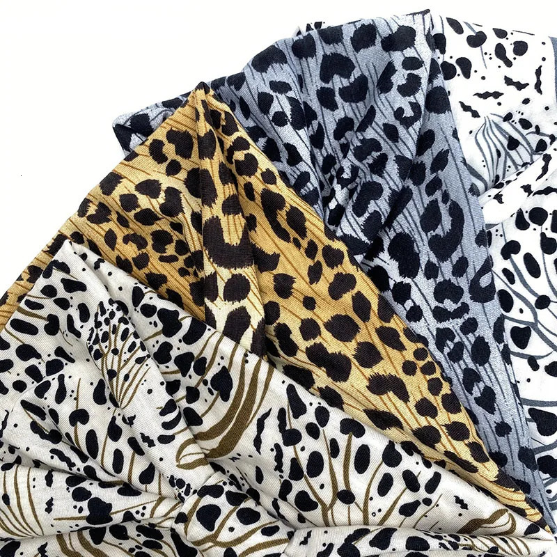 Women Wide -Side Pilates Elastic Hair Bands Yoga Leopard Print Headband Running Cycling Turban Makeup Hair Hoop Makeup Headwrap 250617