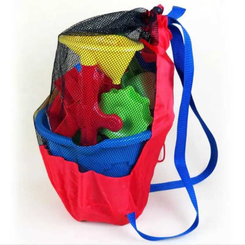 Beach Bag Foldable Portable Mesh Swimming Bag For Children Beach Toy Baskets Storage Bag Outdoor Swimming Waterproof Bags B250618