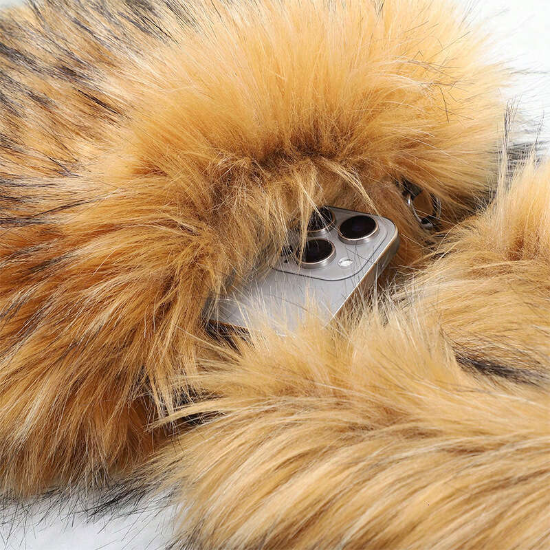 Fluffy Faux Dog Fur Trendy Women's Fashion Heart-shaped Plush Shoulder Underarm Bag