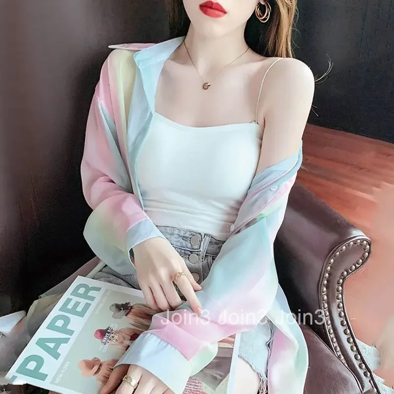 Chiffon Full Long Sleeve Shirts Blouses for Women Summer Blouse Youthful Elegant Woman Top Clothes High Quality Xl Streetwear