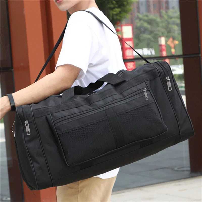 Women Men Nylon Travel Duffel Bag Carry On Luggage Bag Men Tote Large Capacity Weekender Gym Sport Holdall Overnight Bag Pouches W250618