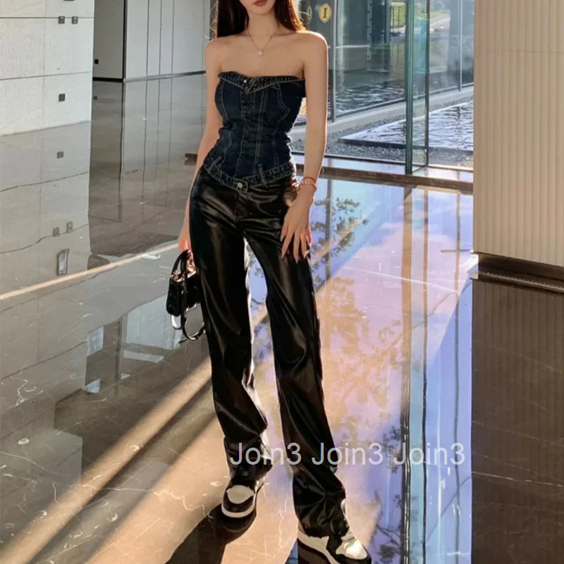 Female Trousers With Pockets Womens Pants High Waist Y2k Streetwear All Medium Original Autumn Clothing Slacks Outfits 90s Xxl