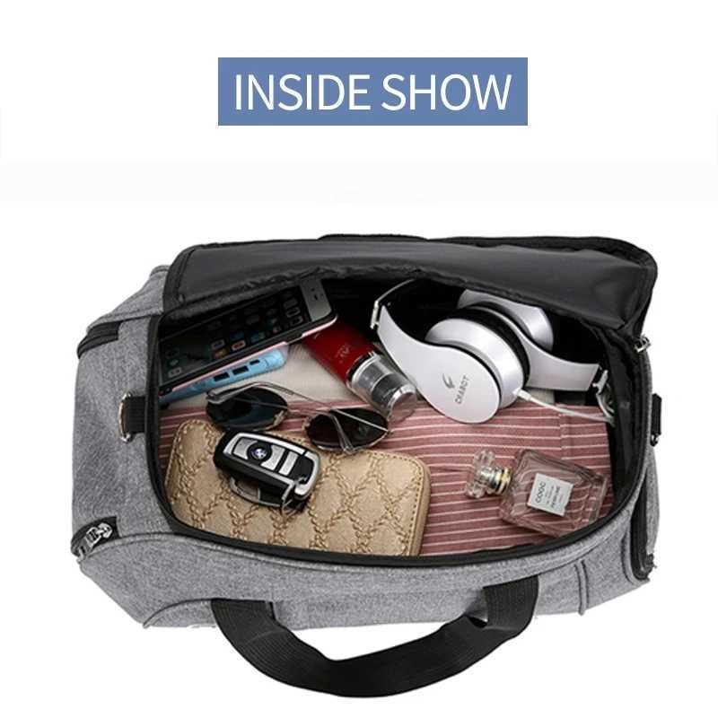 Custom Men Sports Bag Gym Bag Football Training Bag Waterproof Travel Bag Independent Shoe Bag Print Personalize Pattern W250618