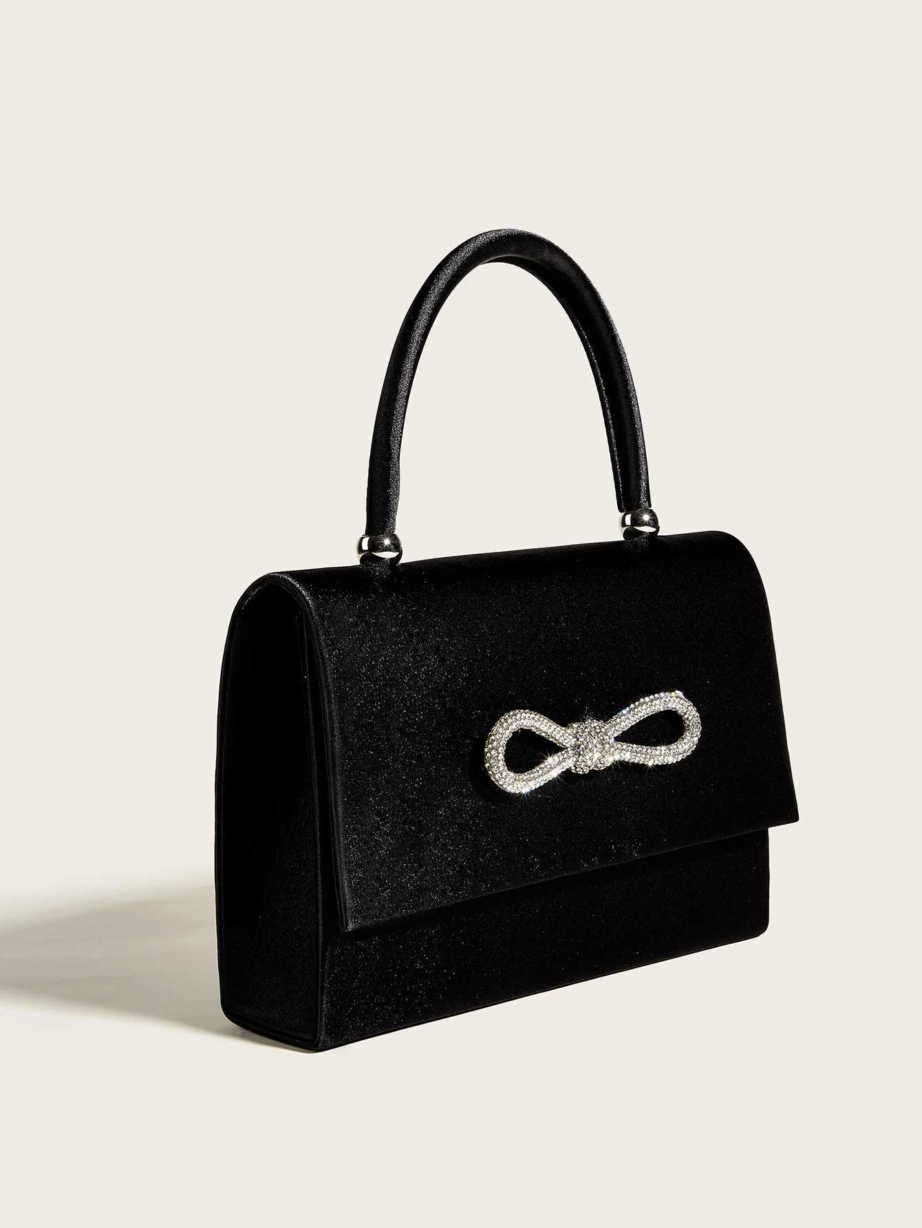 Elegant Bowknot Diamond Clutch Crossbody Shape Evening Bag Party Wedding Banquet Handbag For Women Dinner Bag Shoulder Handbags Z250618