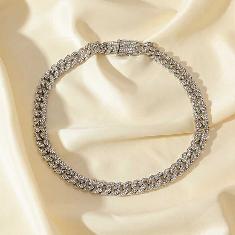 EILIECK Silver Color Cuban Chain Necklace For Women Girl Fashion New Party Gift Thick Neck Chain Waterproof Jewelry Bijoux W250618