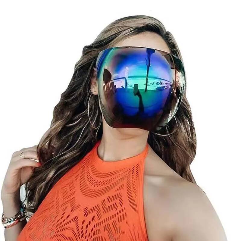 Women Protective Faceshield Glasses Goggles Full Face Covered Spherical Lens Anti-Spray Safety Sunglasses Men